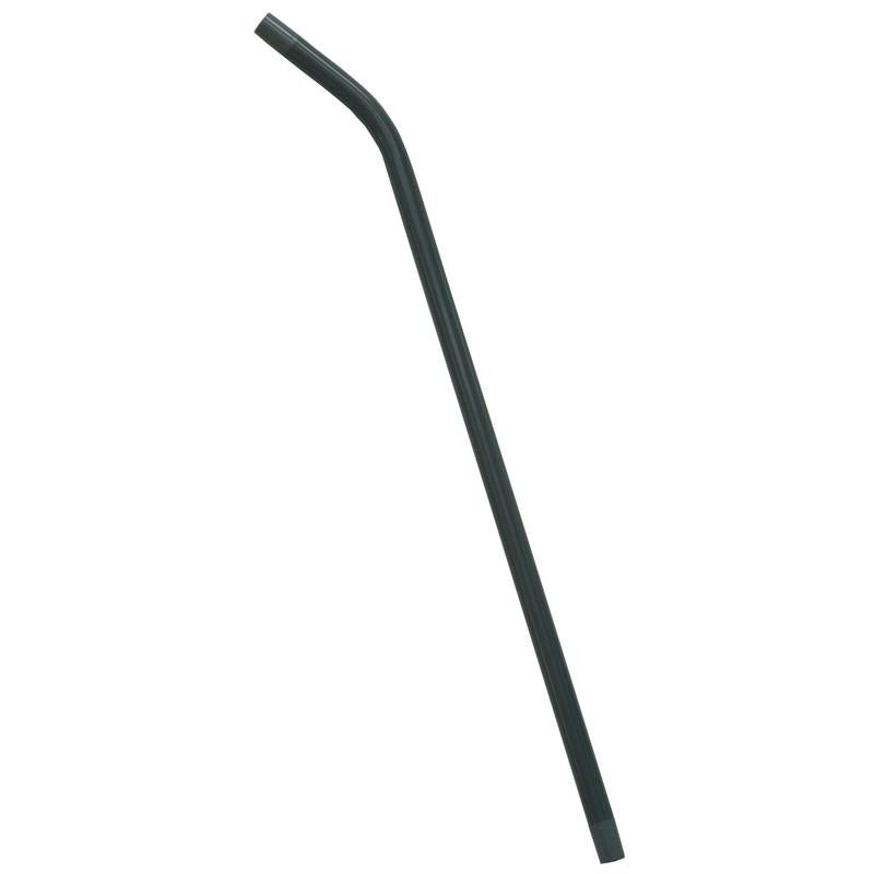 Tija de aspirare 1 x îndoită de Diversey Deutschland GmbH & Co. OHG este o tijă de aspirare neagră, reutilizabilă, cu o ușoară îndoire la capătul superior - aspirare precisă și curățare ușoară pe un fundal alb.