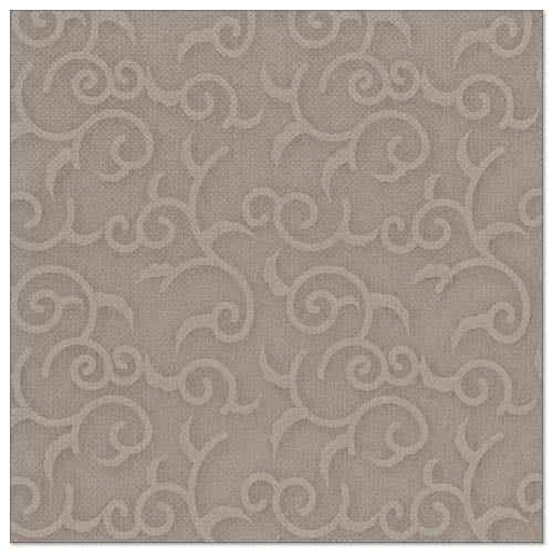 Șervețelul pătrat din „ROYAL Collection” de la PAPSTAR GmbH (20 de șervețele, pliere 1/4, 40x40 cm) prezintă un model elegant, reliefat, de viță de vie în taupe deschis, ideal pentru decorarea mesei cu pretenții.