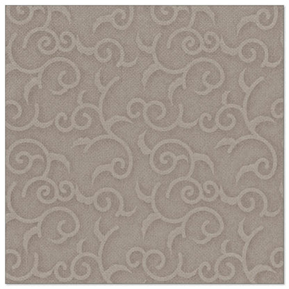 Șervețelul pătrat din „ROYAL Collection” de la PAPSTAR GmbH (20 de șervețele, pliere 1/4, 40x40 cm) prezintă un model elegant, reliefat, de viță de vie în taupe deschis, ideal pentru decorarea mesei cu pretenții.