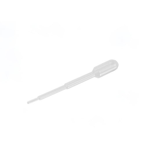 Pipetele Starpak 100, PE transparent de la Starpak sunt pipete de unică folosință transparente din polietilenă cu o bilă și un vârf îngust pentru dozarea precisă a lichidelor, prezentate pe un fundal alb simplu.