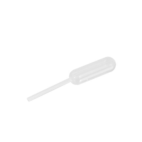 Pipetele Starpak 100, PE transparent, sunt pipete de unică folosință clare cu vârf bombat și tub drept îngust de la marca Starpak, ideale pentru dozarea precisă a lichidelor, prezentate pe un fundal alb simplu.