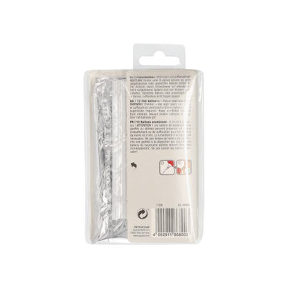 Ambalaj transparent cu un set de baloane din folie PAPSTAR „Happy Birthday” al companiei PAPSTAR; partea din spate cu instrucțiuni imprimate, cod de bare și motive „Happy Birthday”. Partea de sus cu agățătoare pentru prezentare.