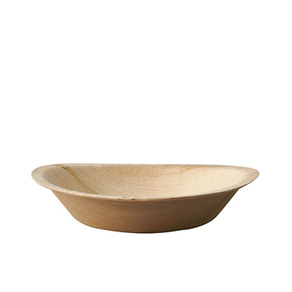 Cele 25 de boluri din frunze de palmier "pure" rotunde ale PAPSTAR GmbH sunt boluri rotunde, de culoare maro deschis, realizate din frunze de palmier naturale. Sunt ideale ca boluri de unică folosință ecologice pentru evenimente sustenabile și au părți laterale ușor curbate și o margine netedă.