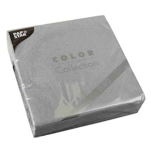 Un pachet sigilat cu 30 de șervețele de la PAPSTAR GmbH, cu 2 straturi „PUNTO” 1/4 pliere (38x38cm) în ambalaj transparent din plastic, ideal pentru decorarea mesei.