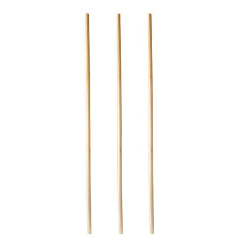 Trei paie drepte, luminoase PAPSTAR GmbH "pure" (Ø 4 mm, 23 cm) sunt aranjate vertical pe un fundal alb și subliniază paiele de hârtie elegante și ecologice din cutia distribuitoare de 150 de bucăți.