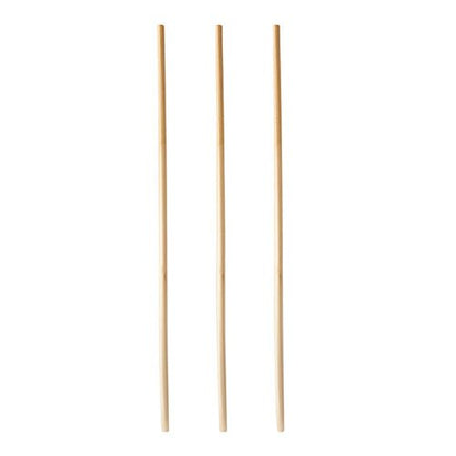 Trei paie drepte, luminoase PAPSTAR GmbH "pure" (Ø 4 mm, 23 cm) sunt aranjate vertical pe un fundal alb și subliniază paiele de hârtie elegante și ecologice din cutia distribuitoare de 150 de bucăți.