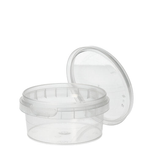 Paharul Starpak 38 pentru delicatese este un recipient rotund, transparent de 180 ml din PP (Ø 9,5 cm, înălțime 4,5 cm) cu capac de originalitate și folie termocontractibilă – ideal pentru prezentarea sau depozitarea delicatesei. Setul conține 38 de bucăți.