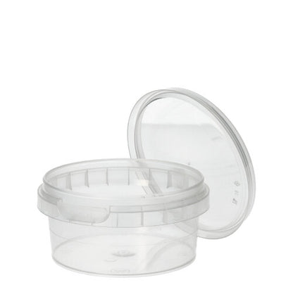 Paharul Starpak 38 pentru delicatese este un recipient rotund, transparent de 180 ml din PP (Ø 9,5 cm, înălțime 4,5 cm) cu capac de originalitate și folie termocontractibilă – ideal pentru prezentarea sau depozitarea delicatesei. Setul conține 38 de bucăți.
