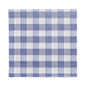 Die 100 Servietten der PAPSTAR GmbH, 1-lagig 1/4-Falz, 33 x 33 cm, zeigen ein blau-weißes Gingham-Muster mit wechselnden Quadraten. FSC-zertifiziert für eine umweltfreundliche Wahl - perfekt für stilvolle und umweltbewusste Einrichtungen.