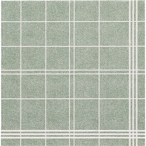 Cele PAPSTAR 20 de șervețele "ROYAL Collection" (40x40 cm, 1/4 pliere) de la PAPSTAR GmbH au un design verde texturat cu linii albe de grilaj și un efect dublu de grilaj în colțul din dreapta jos, perfect pentru decorațiuni de masă elegante.