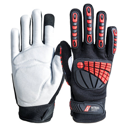 NITRAS DEXTER ULTIMATE, manusi mecanic, negru/gri