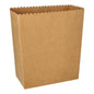 Cutii de popcorn PAPSTAR dreptunghiulare, maro (19,2x15,8x8 cm, mare) de la PAPSTAR GmbH-Folie (50 de bucăți) - este un recipient dreptunghiular maro cu margine ondulată, ideal pentru evenimente ecologice.