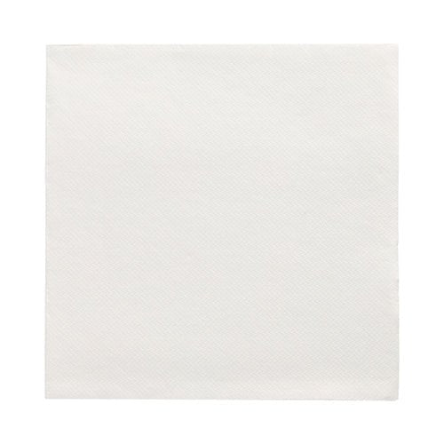 Un pachet plat, alb PAPSTAR 50 de șervețele „DAILY Collection“ 1/4-pliu (32x32 cm) șervețel de la PAPSTAR GmbH este prezentat pe un fundal alb cu o imprimare discretă – perfect pentru decorarea mesei și șervețele de înaltă calitate.