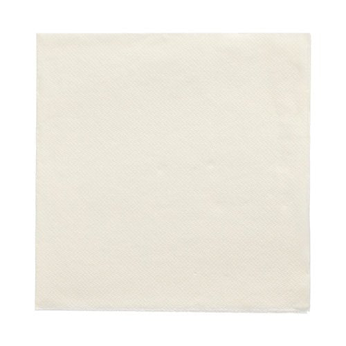 Un șervețel alb, pătrat PAPSTAR 50 șervețele „DAILY Collection“ 1/4-pliu (32x32 cm) de la PAPSTAR GmbH este așezat plat pe un fundal alb.