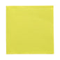 Abgebildet ist eine 50 Servietten "DAILY Collection" 1/4-Falz-Serviette (32x32 cm, gelb, quadratisch) der PAPSTAR GmbH auf weißem Untergrund.