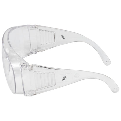 NITRAS VISION PROTECT BASIC, ochelari pentru tampla, transparenti, plastic EN 166 | Pachet (12 bucăți)