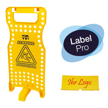 Semn de avertizare numatic „W1” cu paranteze, galben | Pachet (1 bucata)