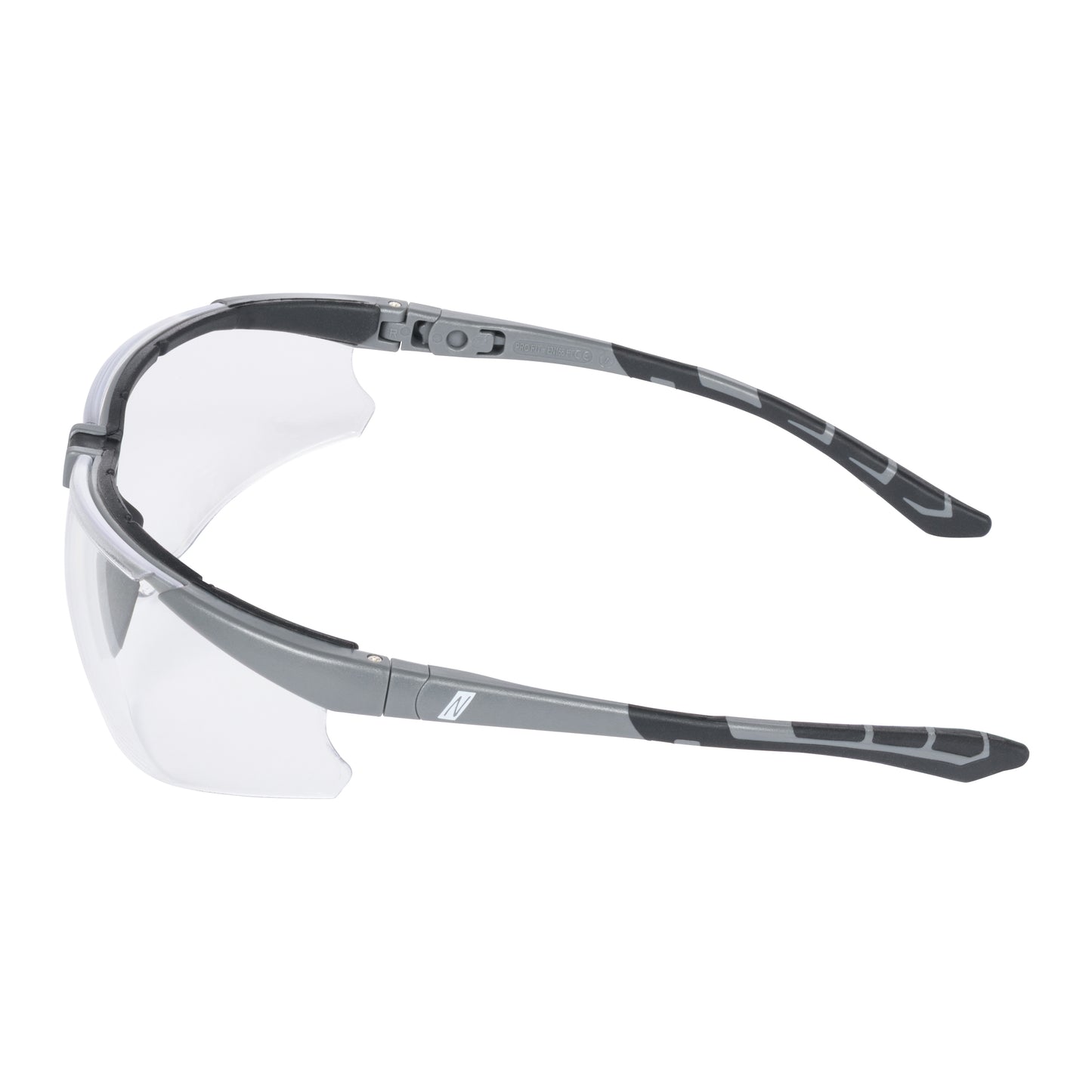 NITRAS VISION PROTECT PREMIUM, ochelari pentru tampla, transparenti / gri, plastic ISO 16321-1 | Pachet (12 bucăți)