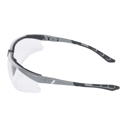 NITRAS VISION PROTECT PREMIUM, ochelari pentru tampla, transparenti / gri, plastic ISO 16321-1 | Pachet (12 bucăți)