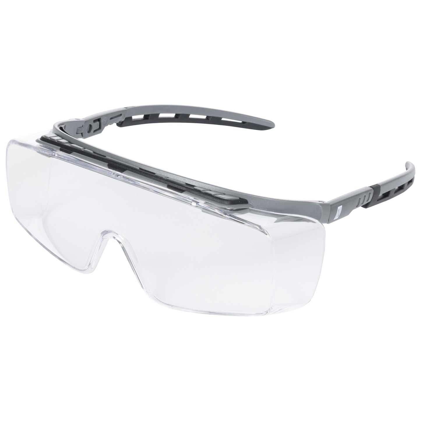 NITRAS VISION PROTECT PREMIUM, ochelari pentru tampla, transparenti / gri, plastic ISO 16321-1 | Pachet (10 bucăți)