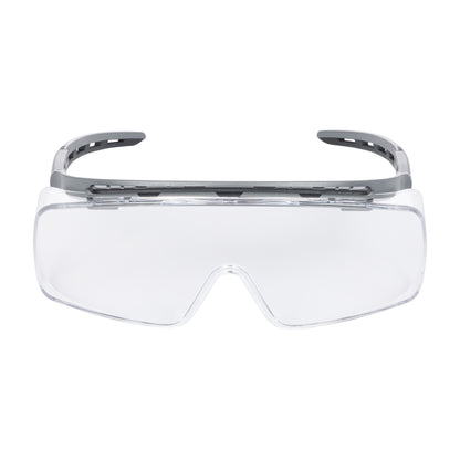 NITRAS VISION PROTECT PREMIUM, ochelari pentru tampla, transparenti / gri, plastic ISO 16321-1 | Pachet (10 bucăți)