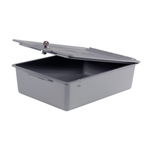 Tavă de depozitare Numatic adâncime 120 mm cu capac fără compartimente, gri | Pachet (1 bucata)