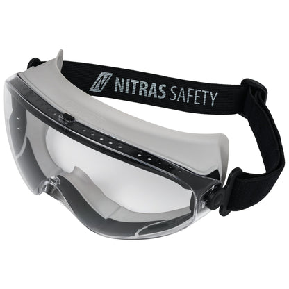 NITRAS VISION PROTECT, ochelari de protecție completă, PVC EN 166 | Pachet (12 bucăți)