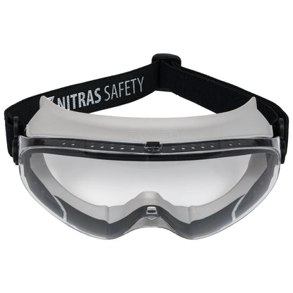 NITRAS VISION PROTECT, ochelari de protecție completă, PVC EN 166 | Pachet (12 bucăți)