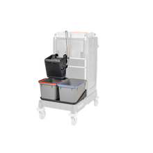 Numatic SRK1S negru - Presă universală VA, găleată 2 x 17 L gri, bol pentru găleată | Pachet (1 bucata)