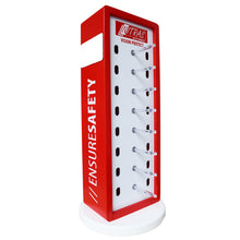 Display de contor NITRAS pentru ochelari de protectie, rosu/alb/transparent | Cutie (1 pachet)