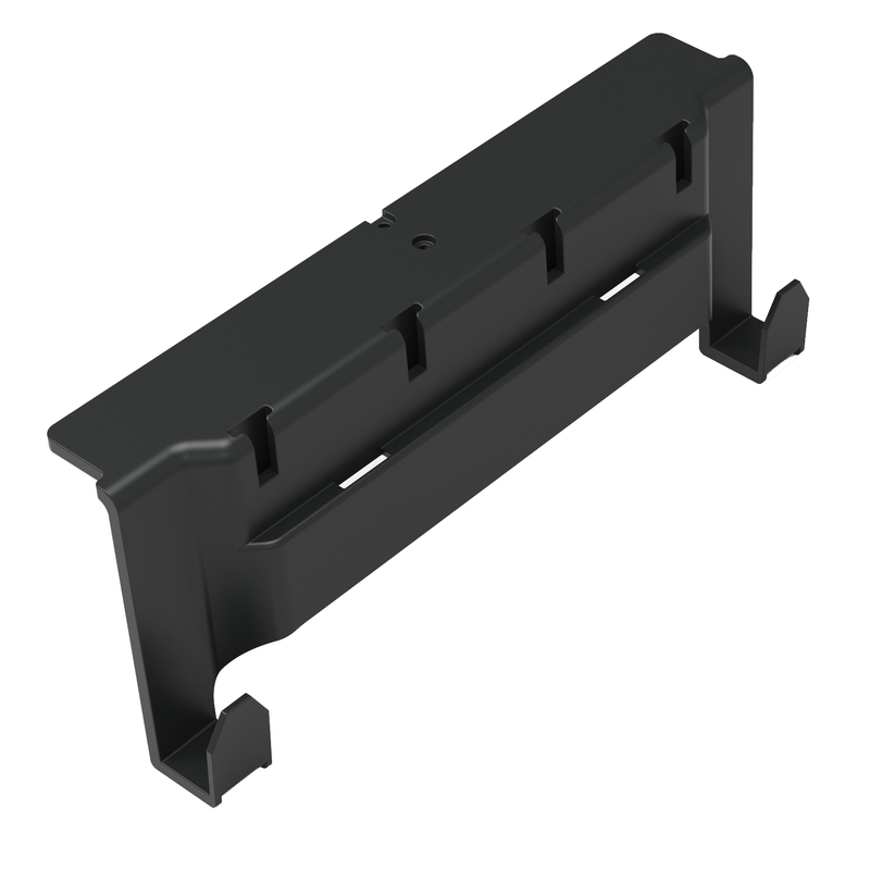 Numatic Toolbar cu 2 cârlige și patru fante în T, pentru atașarea suporturilor pentru mâner, cârlige sau T | Pachet (1 bucata)