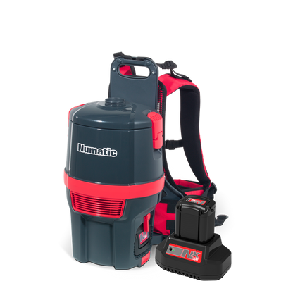 Aspirator rucsac cu baterie Numatic RSB150NX/1, grafit, set accesorii AA30E | Pachet (1 bucata)