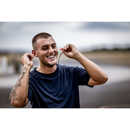 PRISE NITRAS MUTE, dopuri de protecție auditivă, portocaliu / negru, plastic EN 352-2 | Pachet (48 bucăți)