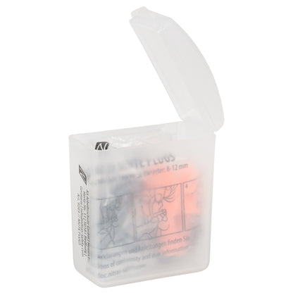 PRISE NITRAS MUTE, dopuri de protecție auditivă, portocaliu / negru, plastic EN 352-2 | Pachet (48 bucăți)