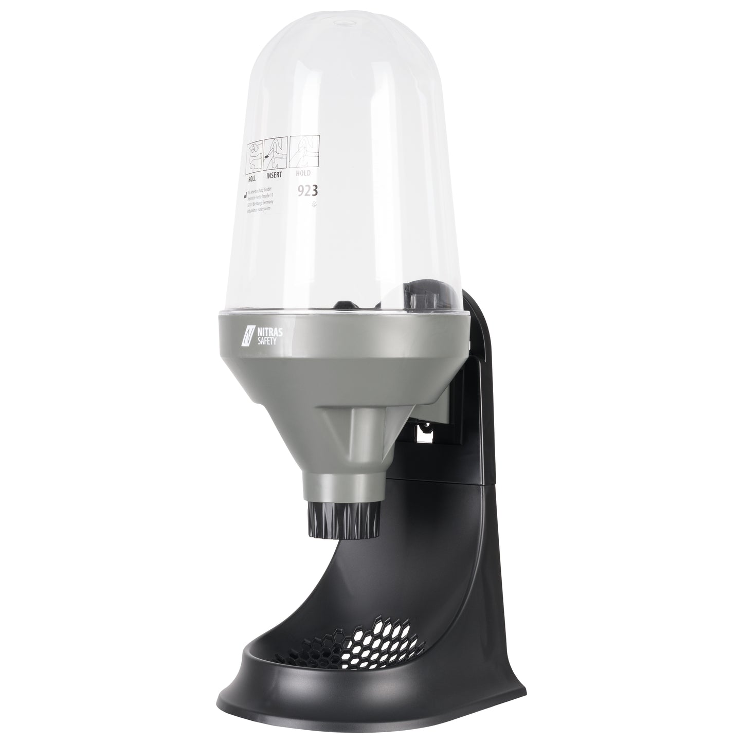 Dispenser de protecție auditivă NITRAS, gri/negru, EN 352 | Pachet (1 bucata)