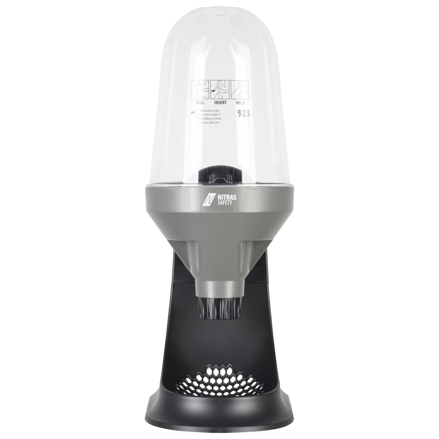 Dispenser de protecție auditivă NITRAS, gri/negru, EN 352 | Pachet (1 bucata)