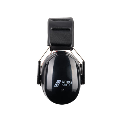 NITRAS MUTE DEFENDER PRO, căști pentru urechi, negru / roșu, plastic EN 352-1 | Pachet (1 bucata)