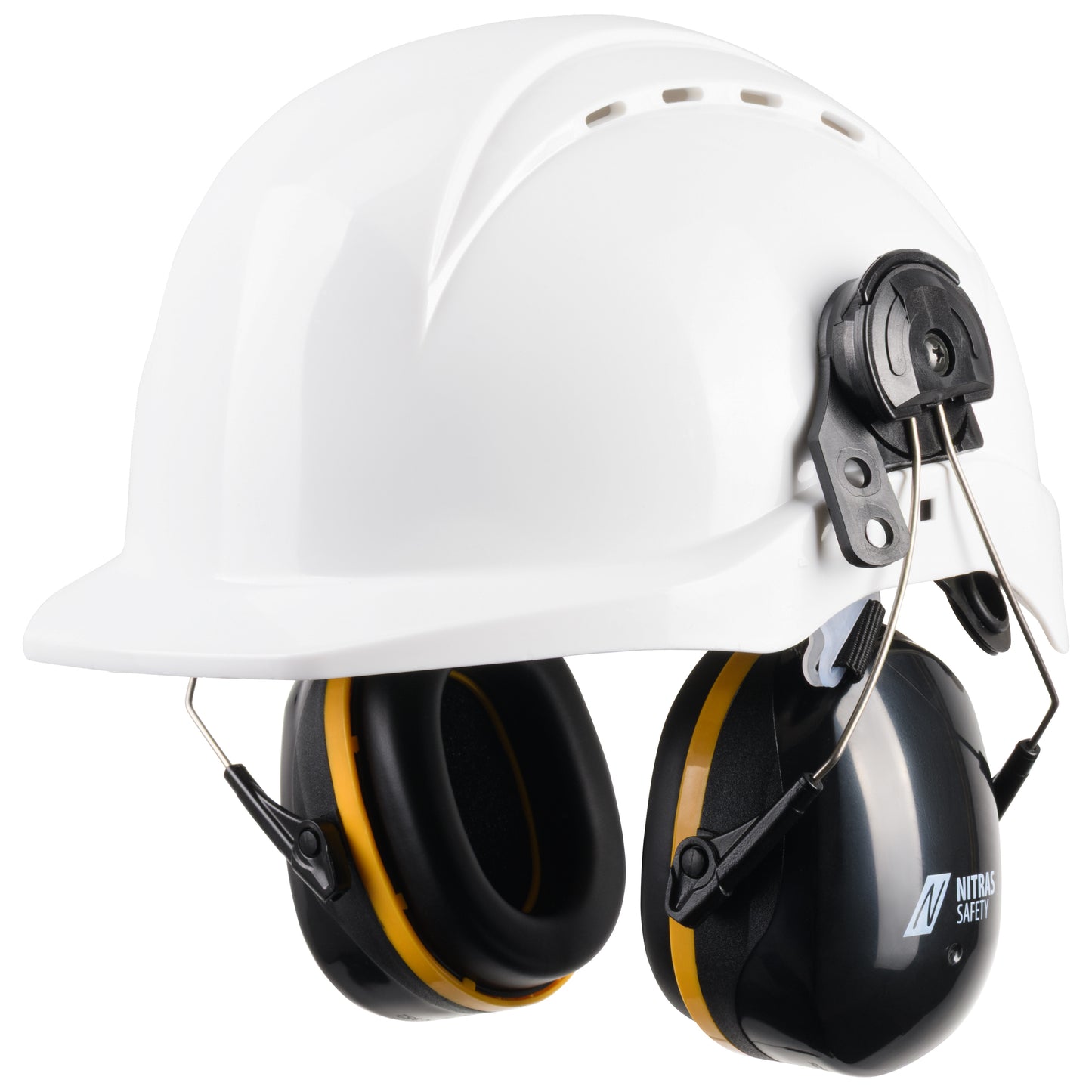 NITRAS MUTE DEFENDER PRO, căști pentru urechi, negru/galben, plastic EN 352-3 | Pachet (1 bucata)