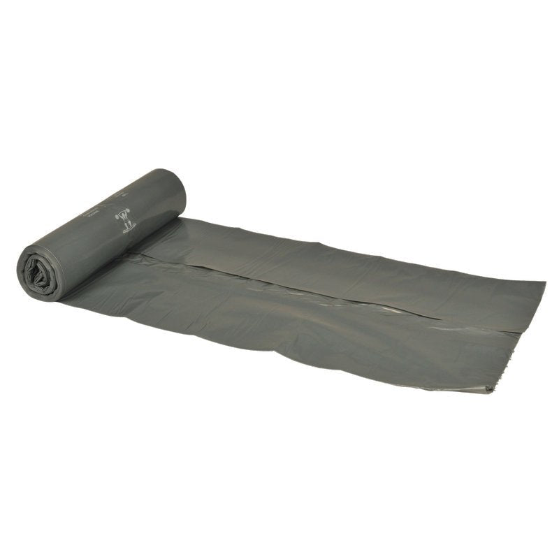 Un rol de saci de gunoi pentru Sækko Boy 40, 35 my LLDPE de la Abena Re-Seller GmbH este parțial derulat, cu un sac extins vizibil pe un fundal alb.