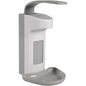 Dispenserul de perete Abena Re-Seller GmbH cu manetă (500 ml, plastic, alb) este un dispenser igienic de perete cu manetă superioară, tavă de picurare gri, detașabilă și un mic geam de vizualizare pentru a indica nivelul săpunului.