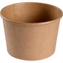 Abena Re-Seller GmbH bol, 500 ml, ø 11,5 cm, Kraft/PE, maro este un bol de ambalaj alimentar maro (pachet: 50 bucăți), care este ilustrat gol pe un fundal alb.