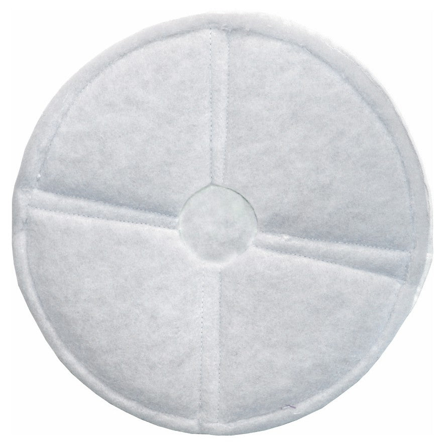 Arcora Rundpad Micro-Blue (17''/432 mm) de la Arcora International GmbH este un pad rotund din material textil alb cu o decupare centrală și secțiuni sferturi cusute, ideal pentru curățarea intermediară a podelelor textile cu sistemul Bonnet. Cutia conține 8 pad-uri.