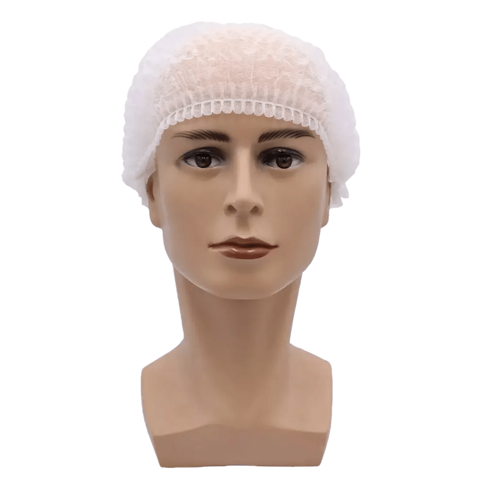 Pentru protecție igienică, un cap de manechin cu plasă AMPri MED-COMFORT Klipphaube 52 cm în alb oferă protecție.