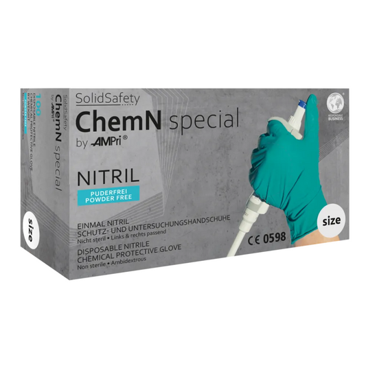 Ampri SolidSafety Chemn Special Nitril Glove de protecție chimică S - XXL