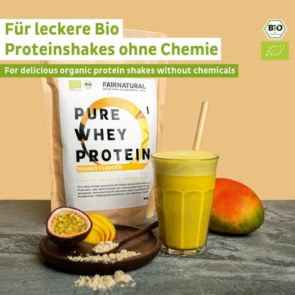 Proteină organică din zer pudră Mango