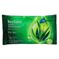 Un pachet cu 8 mănuși umede BeeSana cu Aloe Vera de la Meditrade GmbH (produs scos din producție) pentru spălarea întregului corp, în ambalaj verde cu frunze de Aloe Vera și text bilingv german-englez.