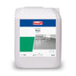 Un recipient de 10 litri de dispersie mată de mătase Buzil Corridor® Matt S 737, fabricat de BUZIL-WERK Wagner GmbH & Co. KG, este etichetat cu un finisaj semimat. Eticheta prezintă logo-ul mărcii, numele produsului și o ilustrație a pardoselilor, iar elementele de design în verde și gri completează aspectul.