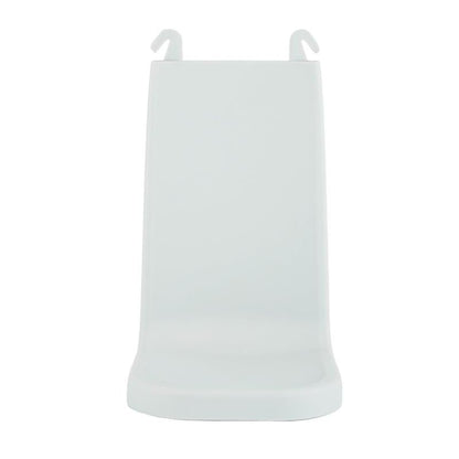Tava de picurare IntelliCare de la Diversey Deutschland GmbH & Co. OHG are un design din plastic alb cu suprafață netedă, un spătar ușor înclinat și două cârlige superioare pentru o fixare sigură, asigurând curățenie și siguranță în diferite medii.