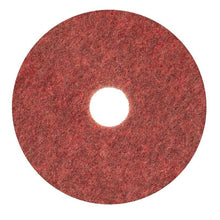 Discul de curățare Diversey Twister Pad TXP pentru pardoseli din piatră, produs de Diversey Deutschland GmbH & Co. OHG, este un disc roșu de formă circulară, cu textură aspră și orificiu central, conceput pentru curățarea pardoselilor din piatră (văzut de sus, pe fundal alb).