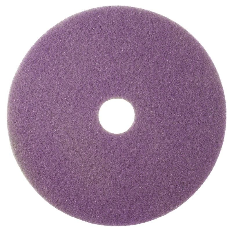 Das Twister Pad lila, rund von Diversey Deutschland GmbH & Co. OHG ist ein rundes, violettes Pad mit strukturierter Oberfläche und zentralem Loch, ideal für die Unterhaltsreinigung von beschichteten Hartböden, abgebildet auf weißem Hintergrund.
